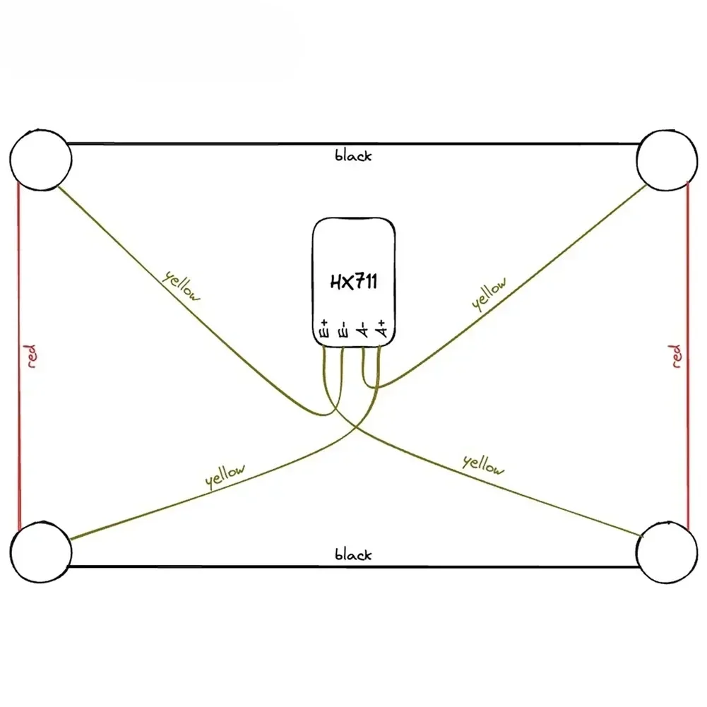 50kg Load Cell Building Blocks Half-Bridge Strain Gauge Weighing Sensor HX711 AD Mounting Bracket Human Weight Sensor DIY