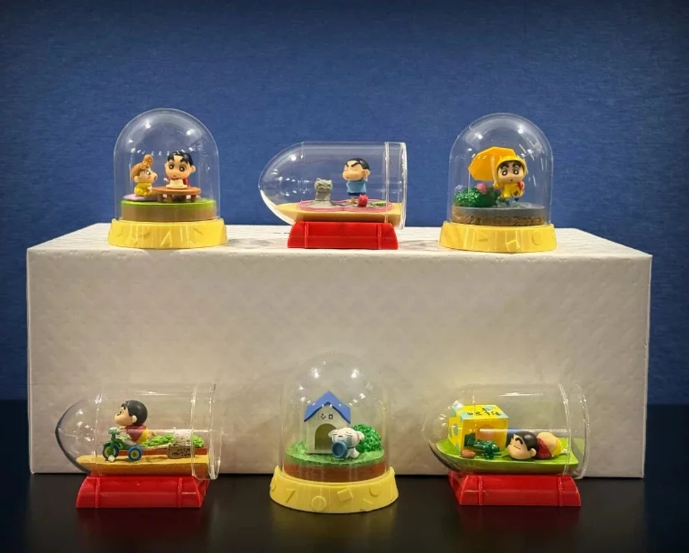 

In Stock Anime Figure Xiaoxin In Drift Bottle World Miniature Landscape Scene Blind Box Desktop Ornament Model Festival Gifts