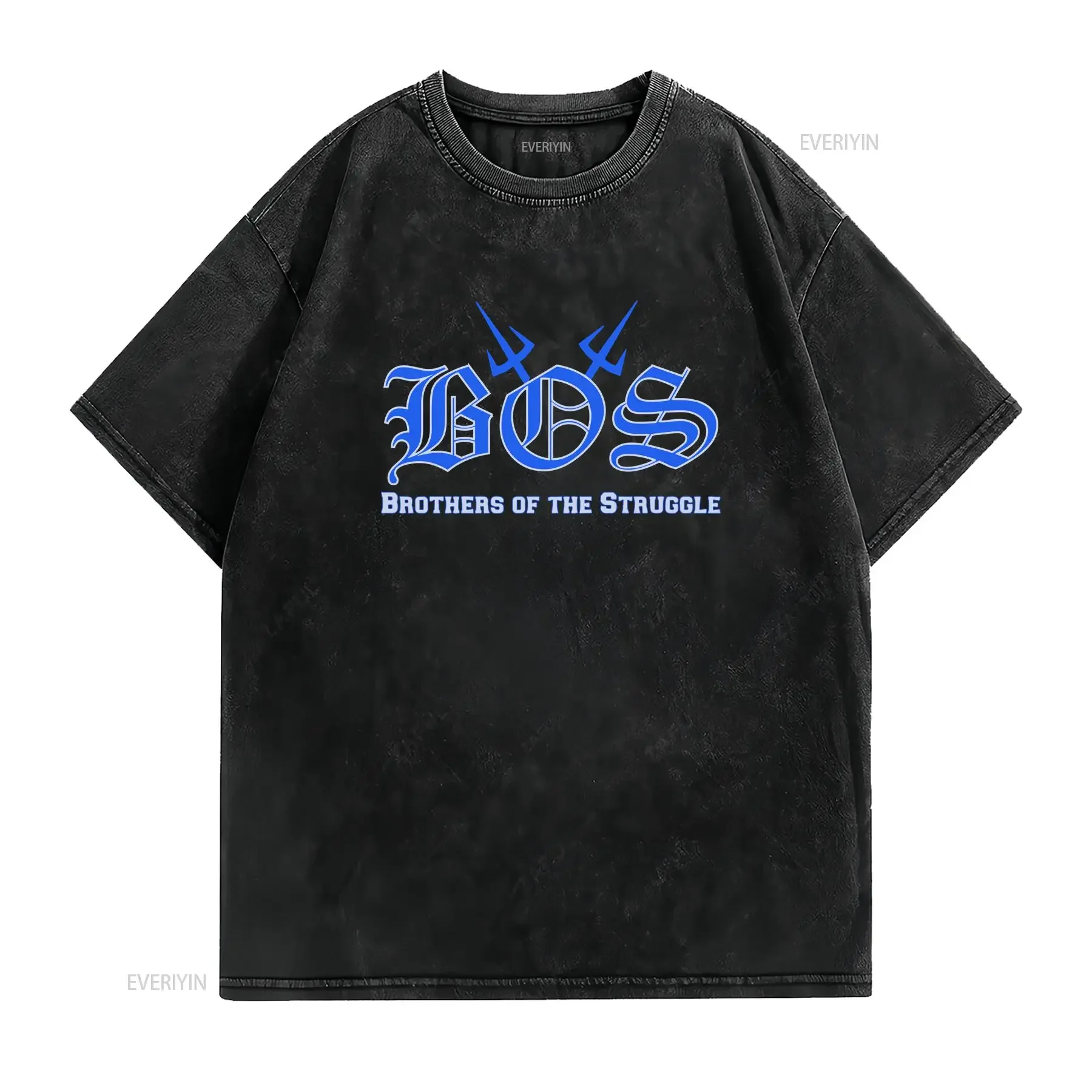 BOS Brothers of The Struggle T Shirt GD Folks 7414 Gang Growth and Development vintage Washed Soft Unisex Breathable Slightly
