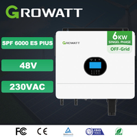 Growatt 6KW Off Grid Inverter SPF 6000 ES Plus Single Phase 2 MPPT 48VDC 230VAC Up To 6 Units Parallel, Max. to 36KW