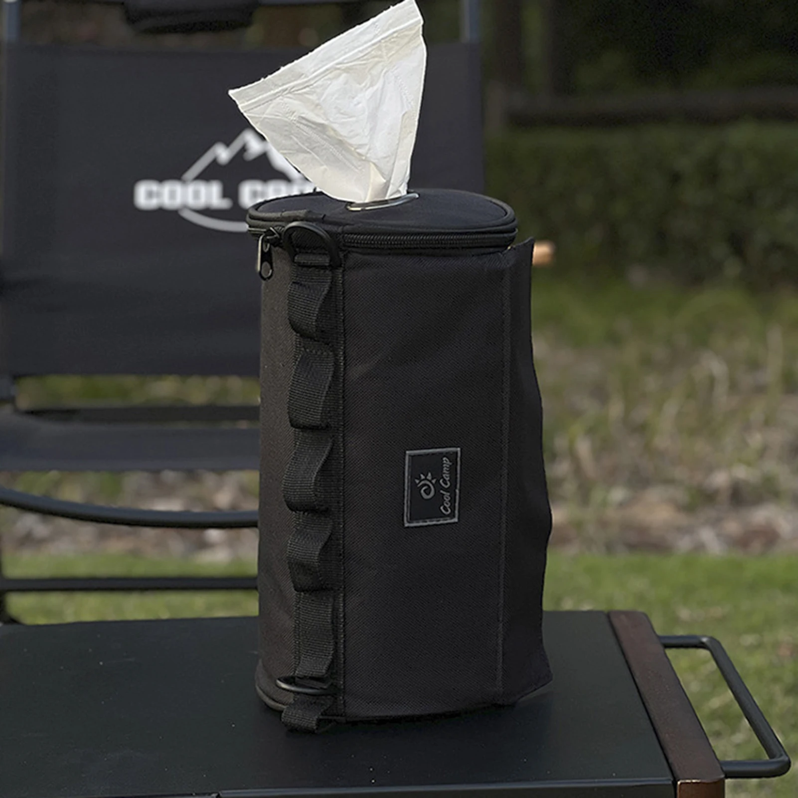 

Outdoor Camping Roll Paper Holder Wear-resistant Oxford Cloth Paper Towel Bag Gifts for Families Friends