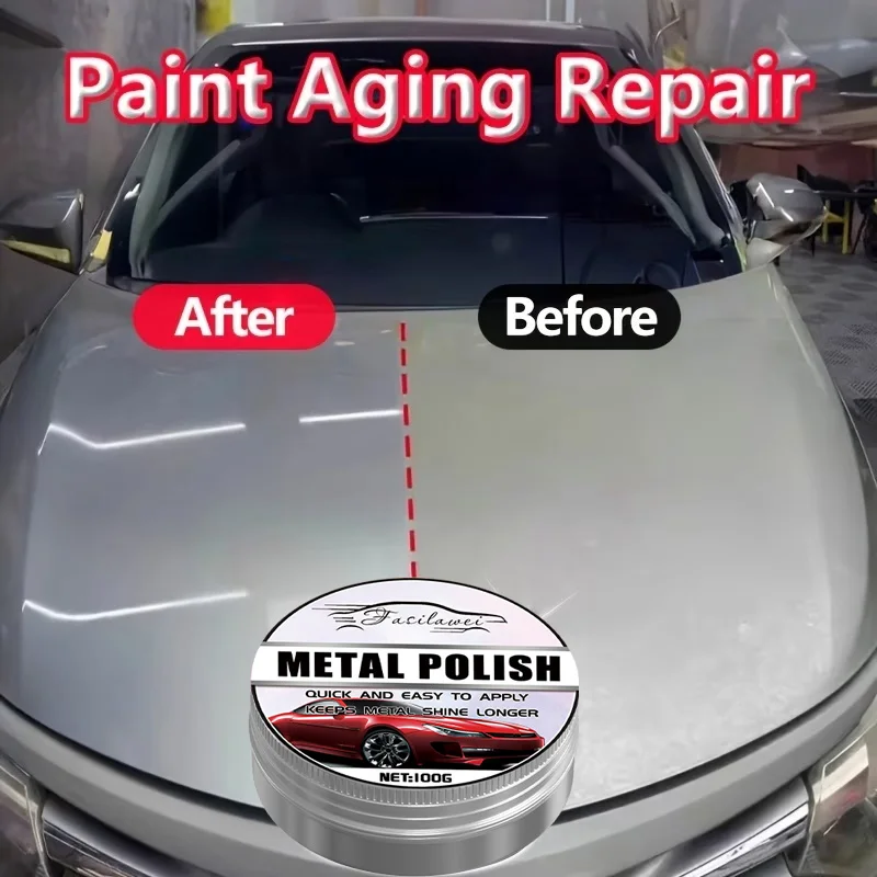 Upgraded Car Paint Scratch Removal Kit – Oxidation Restoration, White Paint Whitening, Polishing & Repair Wax for All Cars