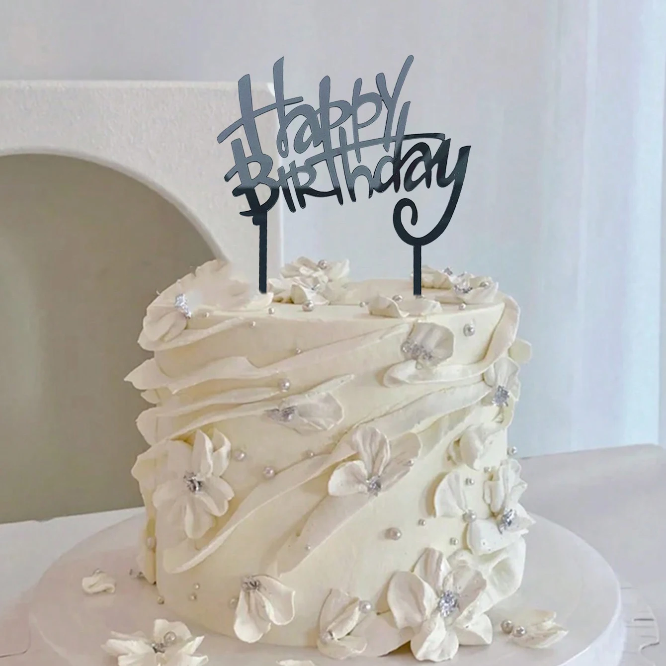 SURALIN Lot de 7 Décorations de Gâteau en Acrylique 3d Abstrait Simple Dessin au Trait pour Gâteau D'anniversaire pour Femme, Cake Topper Personnalisé, Fête D'anniversaire SURALIN Lot de 7 Décorations de Gâteau en Acrylique 3d Abstrait Simple Dessin au Trait pour Gâteau D'anniversaire pour Femme, Cake Topper Personnalisé, Fête D'anniversaire