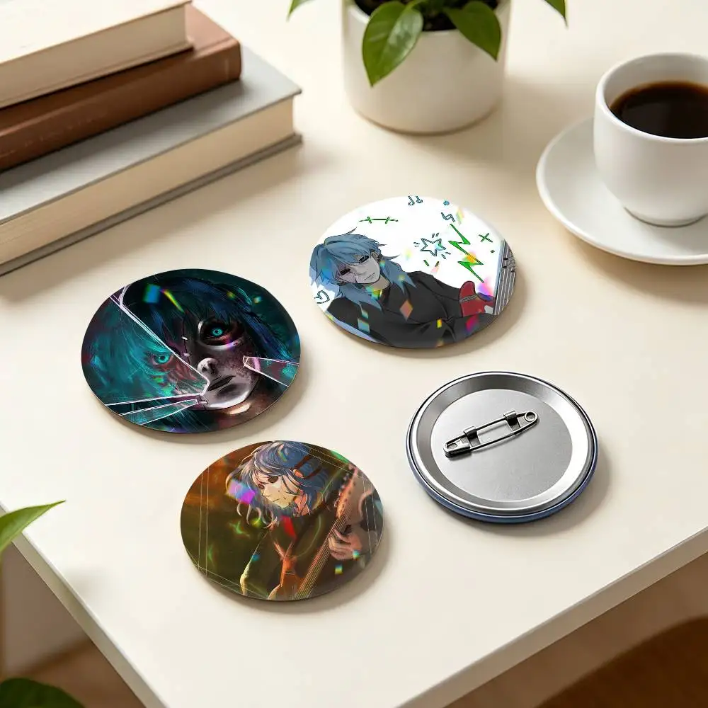 Game S-Sally F-Face S-Sally F-Fisher  25mm 32mm 44mm 58mm 75mm Brooches Badges Pins for Accessories Gift