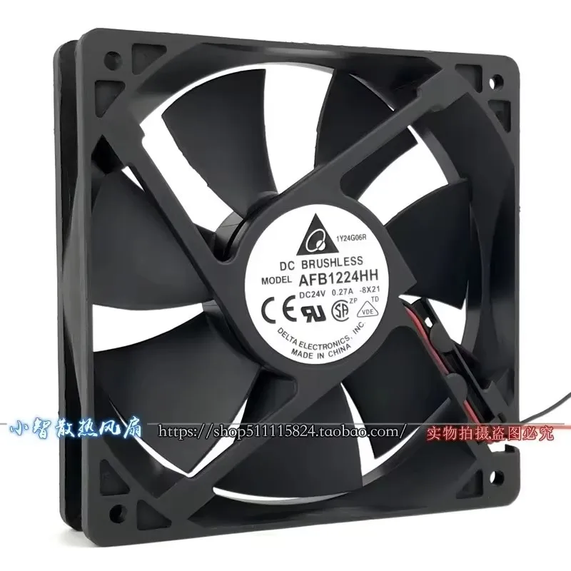 New AFB1224HH 12CM 120 * 120 * 25MM 24V 0.27A Industrial Computer Frequency Converter Cooling Fan