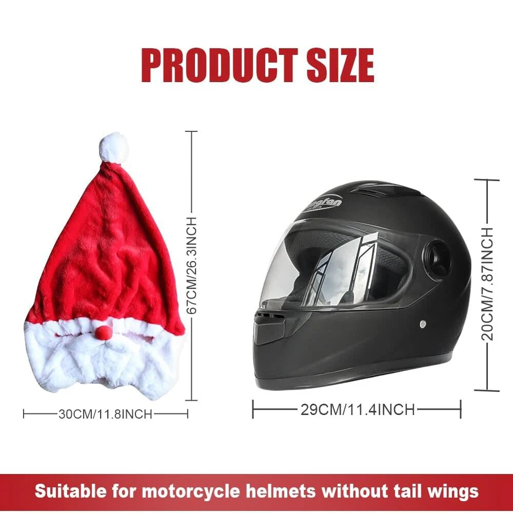 Christmas Santa Motorcycle Helmet Cover Nativity Helmet Cover Santa Claus Xmas Hat Decoration Accessories for Men