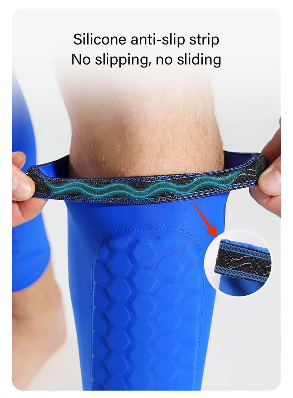 Loogdeel Honeycomb Fußball Schienbeinschoner Fußballschilde Sport Legging Schienbeinschoner Beinmanschetten Schutzausrüstung Schaftschutz – Detail 5