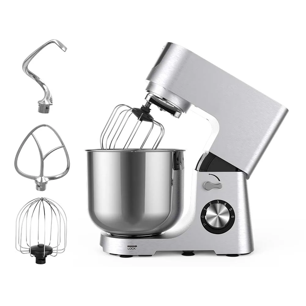 

7L 8 Litre New Design 1800w Powerful Household Electric Stand Mixer With Egg Whisk Dough Hook For Baking Cake