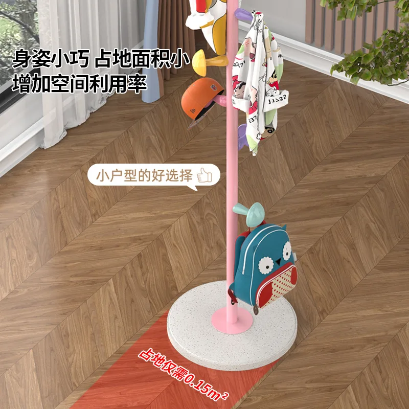 Modern Minimalist Children's Colorful Coat Rack for Home Floor Standing Clothing Hanger Mushroom Design Wholesale 30 pcs