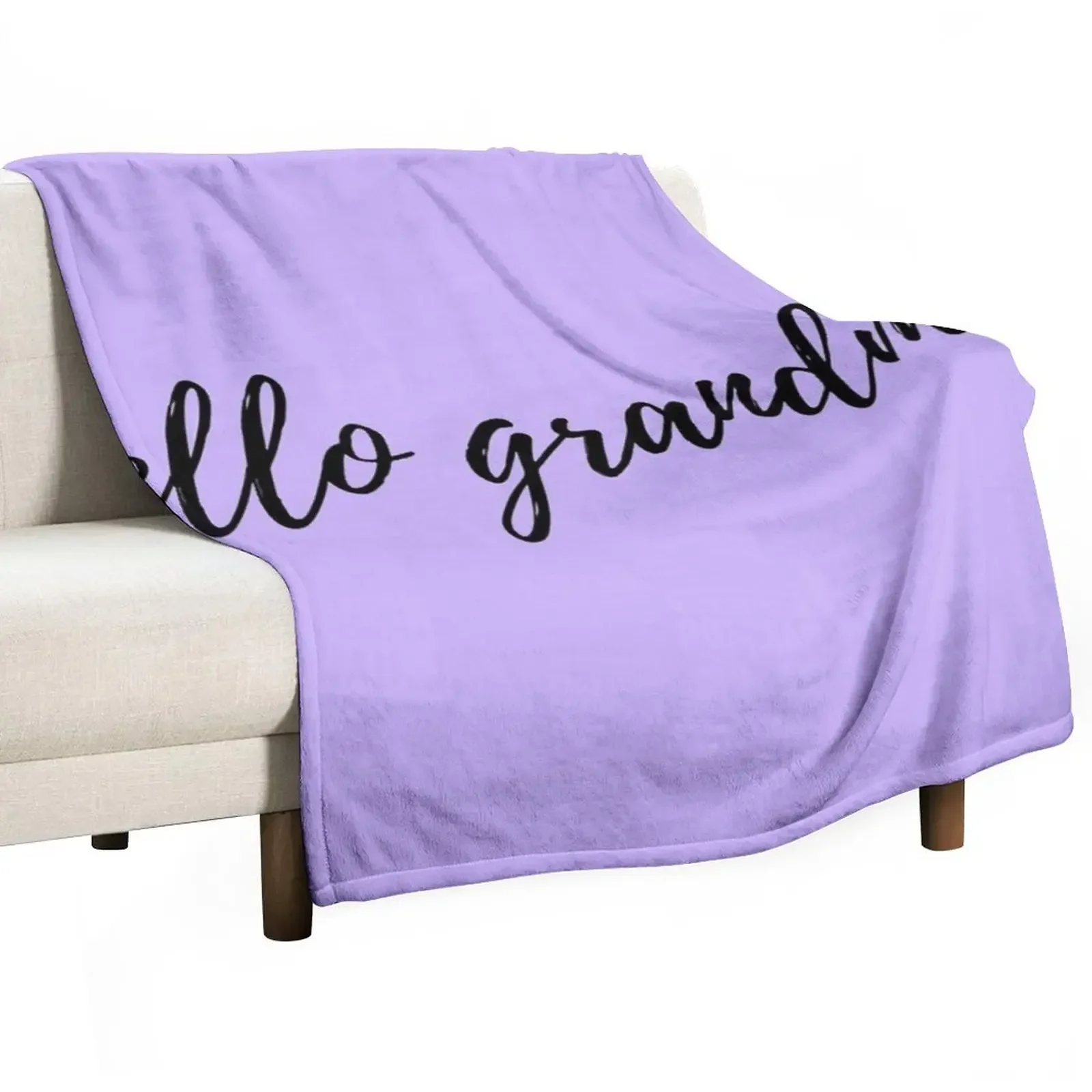 

New Hello GRANDMA Throw Blanket Plush Decorative Throw Blankets