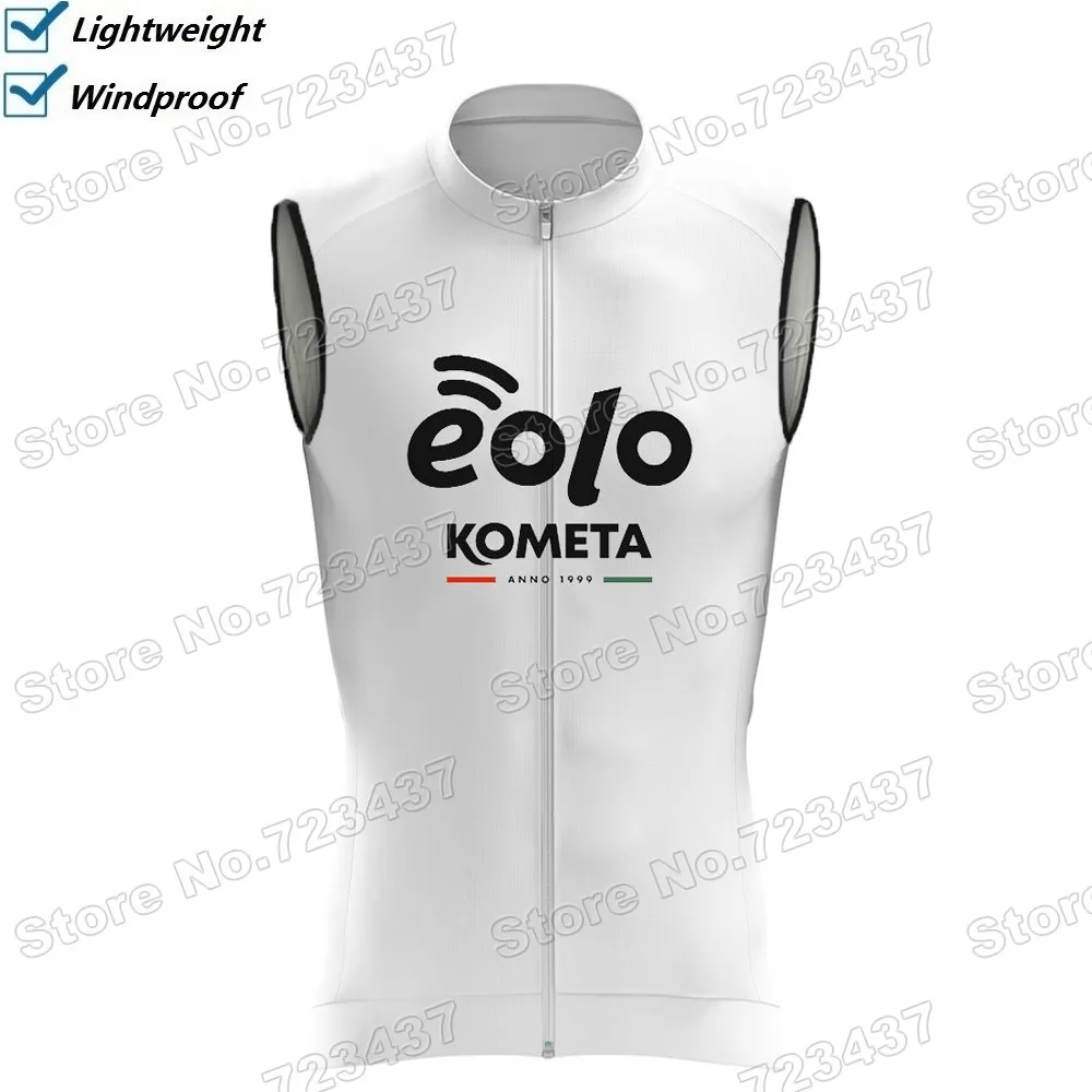 2022 EOLO KOMETA Cycling Vest Windproof Pro Team Wind Vest Road Cycling Jersey Sleeveless Windbreak MTB Chaleco Ciclismo Maillot