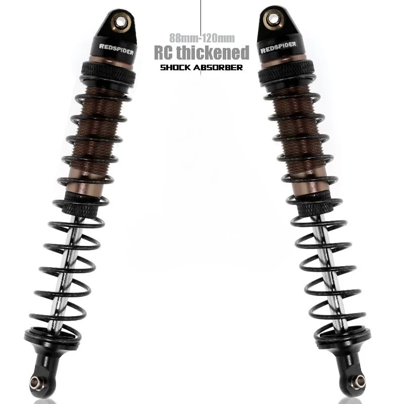 1Set 120MM Metall Stoßdämpfer für RC Auto 1/8 SLEGE Schlitten Fliegender Gott FS Gesamtlänge Trxs