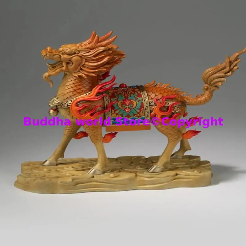 

Exclusive artwork lucky gift Copper Sculpture Home Decor high-end luxury art office Lucky Auspicious omen Dragon Qilin statue
