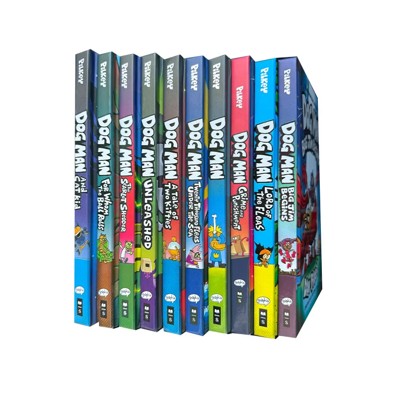 5 Books/set Dog Man Detective Dog's Adventures Hardcover New Edition Set Picture English Books Comic