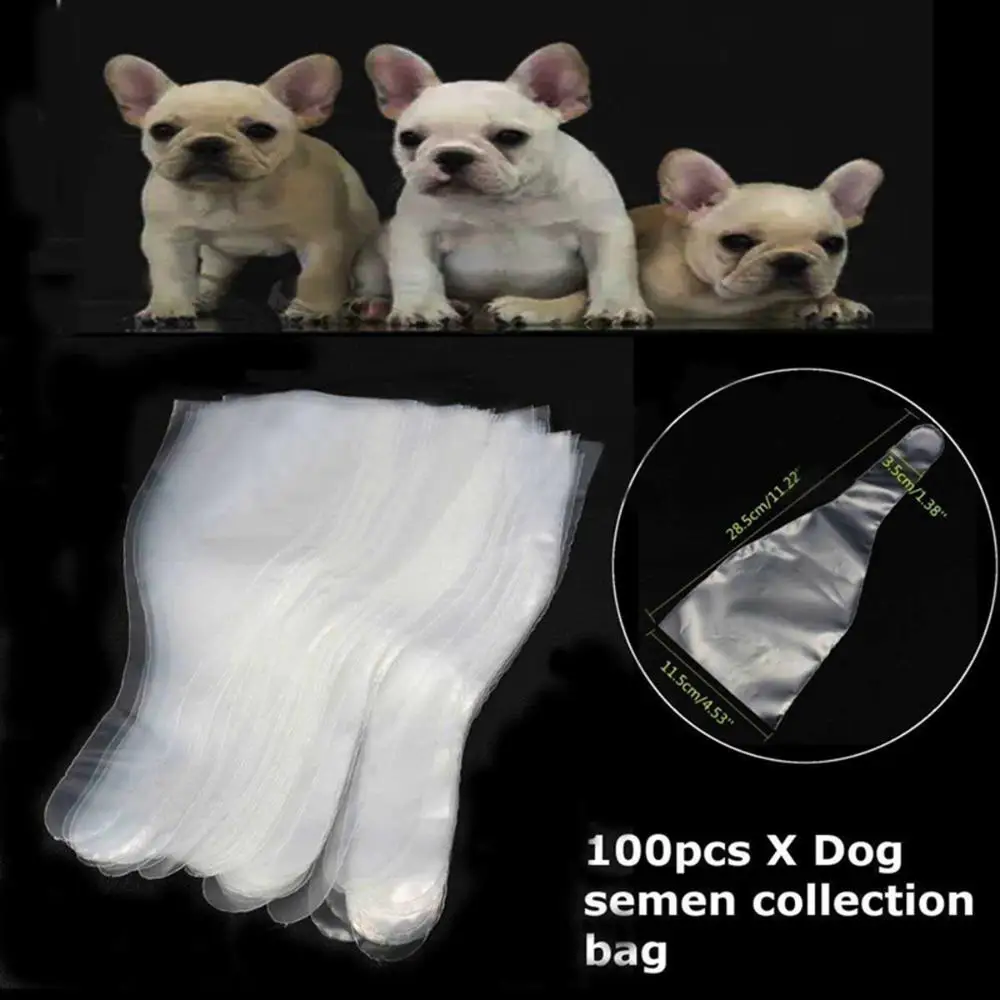 10/20/30/50PCS Canine Dog Breeding Clinic Equipment Semen Collection Bag Artificial Insemination Disposable