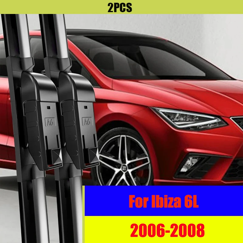 

Wiper Front Wiper Blades For Seat Ibiza 6L 2006 - 2008 Windshield Windscreen Window Brushes 21"+19" Accessories