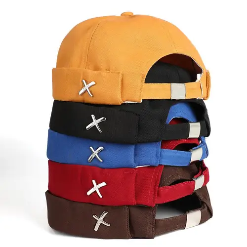 Imagen 2 del producto Gorra sin ala Skullies, sombrero unisex de moda, gorra de béisbol ajustable sin ala para hombres y mujeres, sombrero Docker portátil de calle