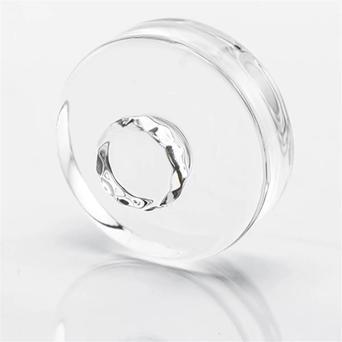 belong 4Pcs Fermentation Glass Weights with Grip Handles, Clear Canning Weights for Wide Mouth Mason Jars