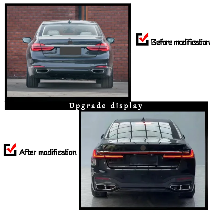 

For 7 Series G11G12 Old Model Modified and Upgraded to New LCi MT Style Body Surround Kit Old Model Upgraded to New MT Style