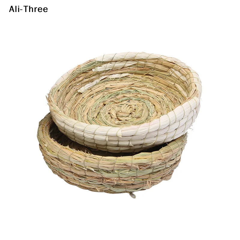 1Pcs Rabbit Grass Chew Mat Hamster House Guinea Pig Cage Bed