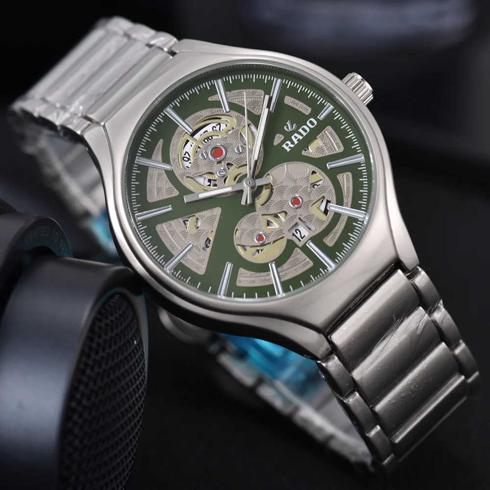 Classic TOP Quality AAA Rado Original Brand Watches For Mens Fashion Multifunction Quartz Watch Classic Business AAA Male Clocks