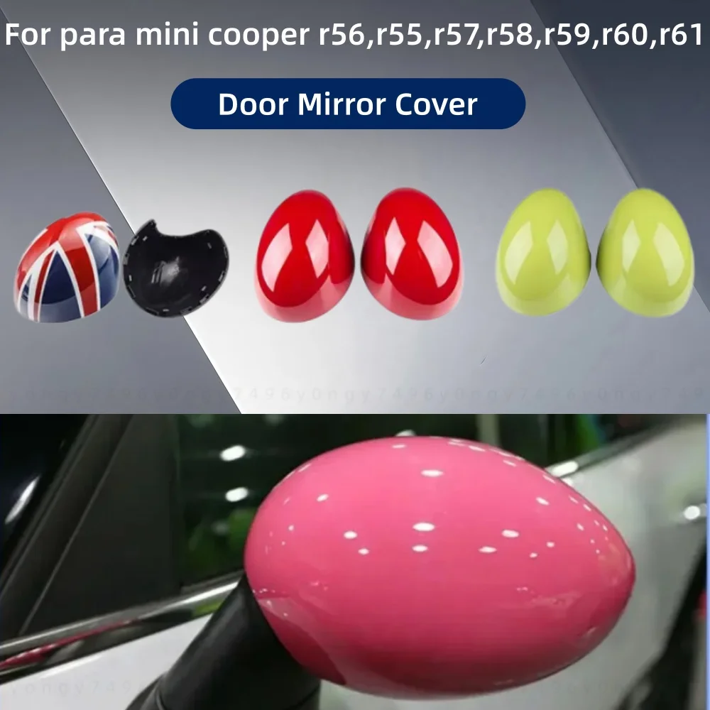 Car Upgrade Styling For Carwoman Tampa Do espelho Lateral Para Mini Cooper R56 R55 R57 R58 R59 R60 R61 ABS Door Mirror Cover
