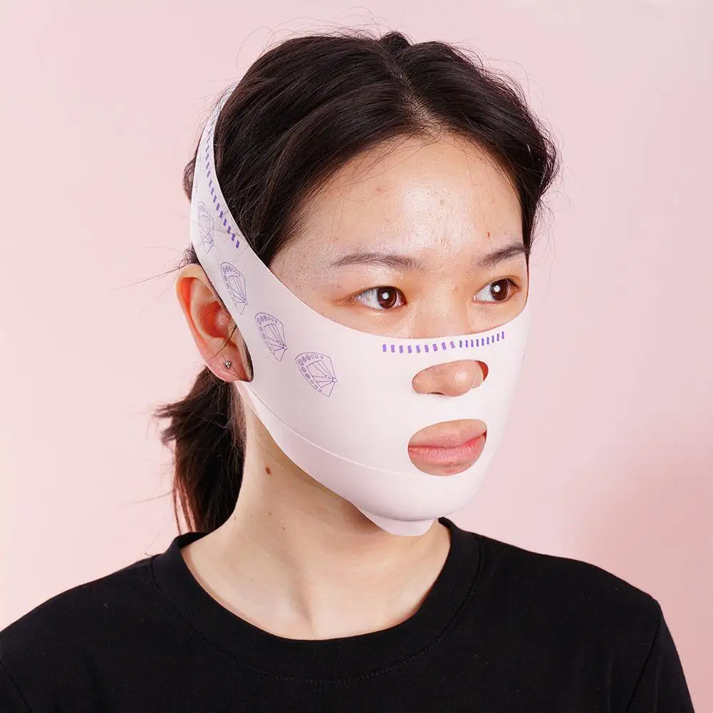 V Linie Face Shaper Doppel deck Gesicht abnehmen Bandage Heben Gürtel Wange Kinn Heben Riemen Anti-Falten-Gesichts band Schönheit