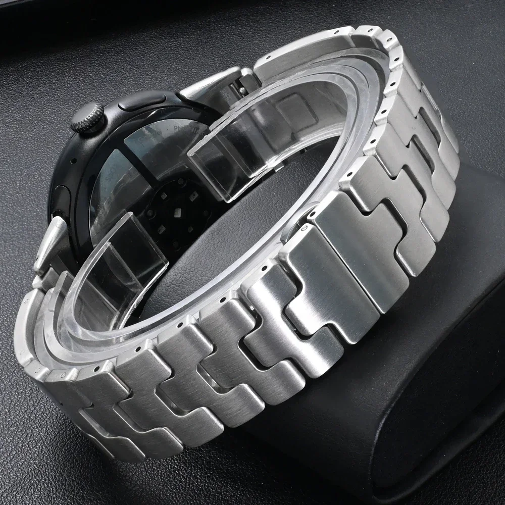 

Ремешок из нержавеющей стали Grand H для Google Pixel Watch 3, 45 мм, мужской браслет для Pixel Watch 3, 45 мм, сменные аксессуары