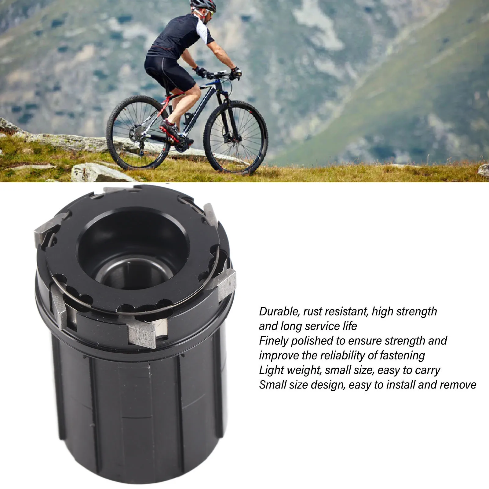 

12mm 11 Speed Ratchet System Two Bearing Cassette Freewheel Body Replacement for Road Mountain Bike