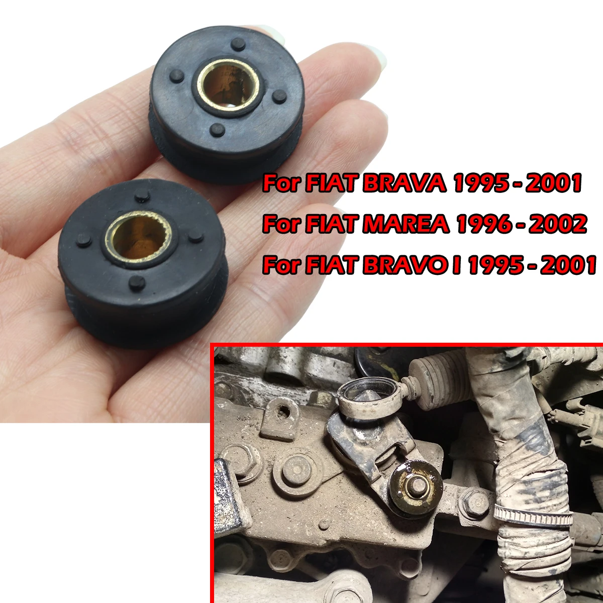 Buje de Control de conexión de Cable de cambio de caja de cambios Manual para Fiat Bravo Brava 1995-2001 MAREA Marengo piezas de Clip de pasador de chaveta de lavadora