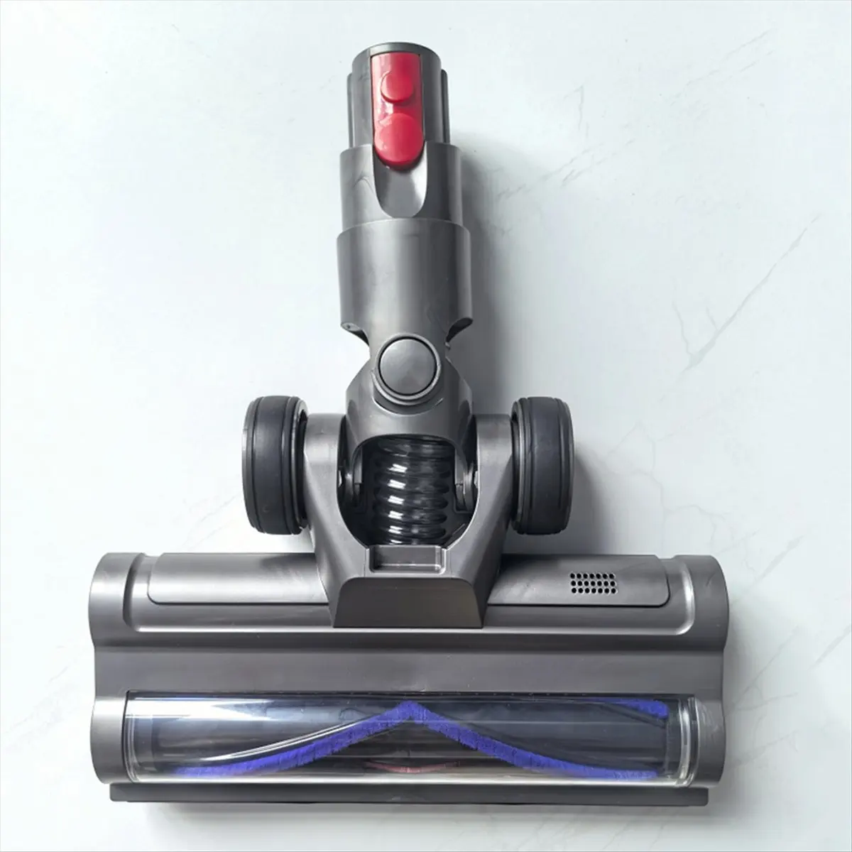 Accurate- Vacuum Attachment for Dyson V10 Slim V12 Slim Floor Soft Roller Brush Head with LED Dust Lights for Hardwood Floor