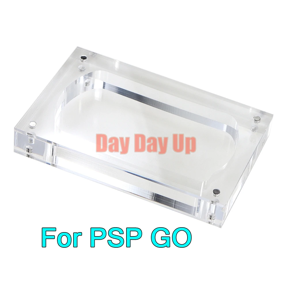 3 قطعة ل PSP GO واضح شفاف تخزين صندوق أكريليك مغناطيسي ل PSPGO لعبة وحدة التحكم غطاء شل صندوق عرض موقف