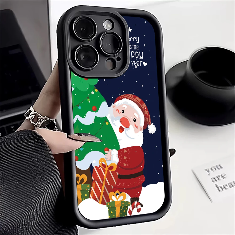 

Christmas Santa Claus Snowman Phone Case For Xiaomi Poco X6 X5 X3 F5 F6 M6 Pro F3 Mi 13 12 11 Lite 14T 14 13T 12T Silicone Cover