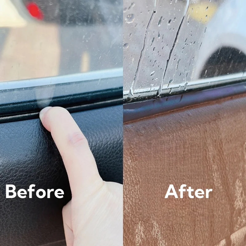 Уплотнительная лента для окна автомобиля, резиновая лента для заполнения зазоров бокового окна автомобиля, шумоизоляция, водонепроницаемые ветрозащитные V-образные уплотнительные ленты, 4 метра