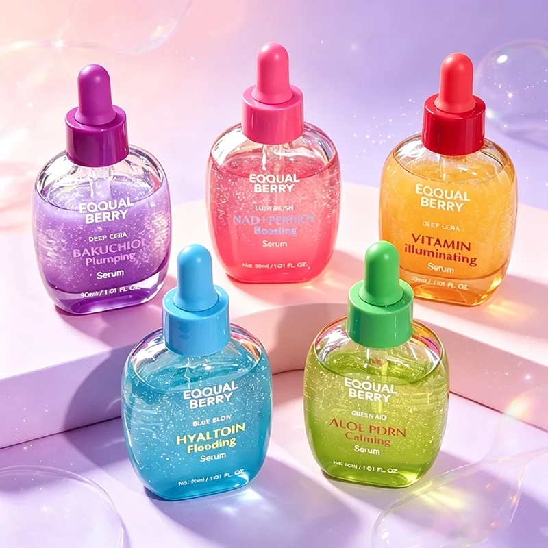 Best Brand EQQUALBERRY Facial Serum PDRN Peptide Vitamin Hyaltain Skin Care Essence Hydrating Calming Brightening Face Serum