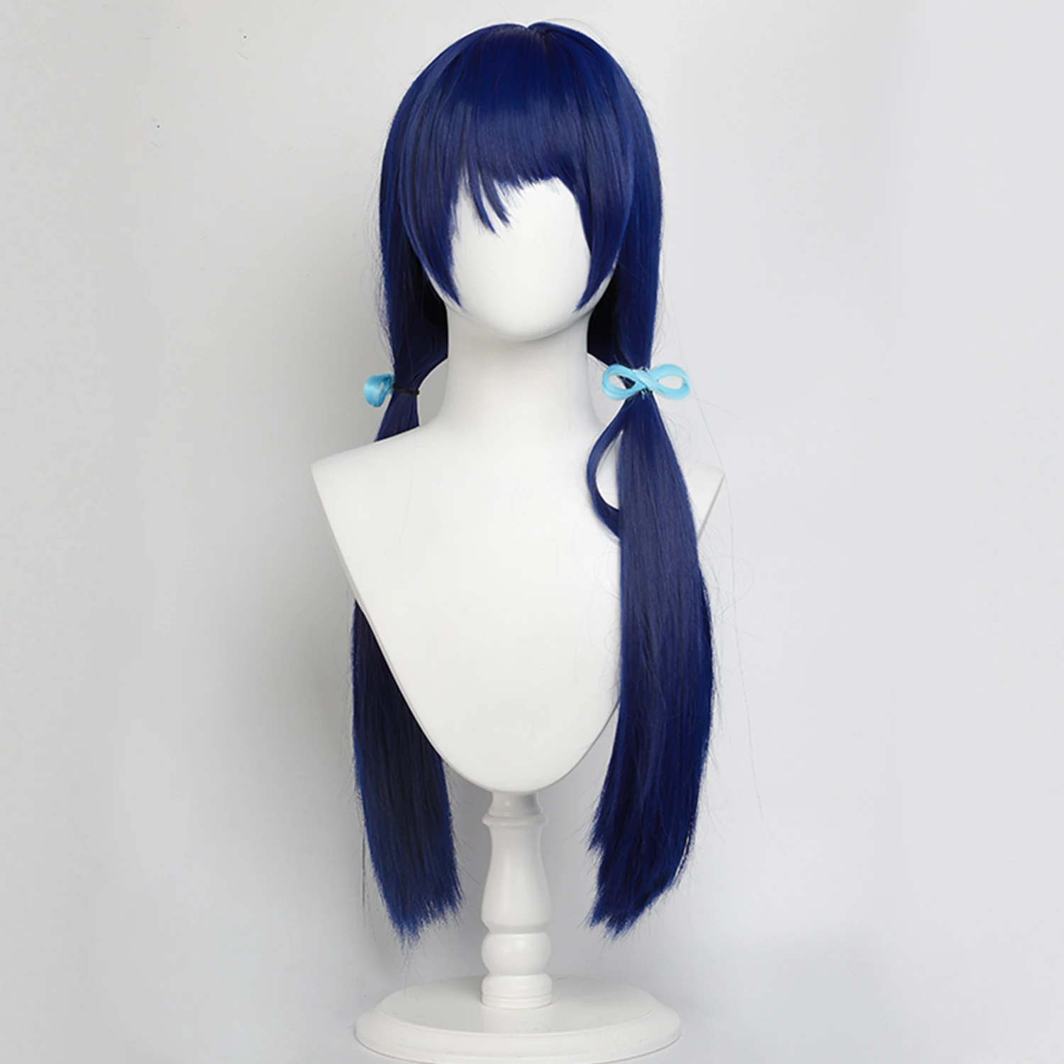 شعر مستعار تأثيري مورانو ساياكا 75cm مستقيم شعر مستعار أنيمي فتاة الحب لايف! نجم النجوم! شعر مستعار ذيل حصان مزدوج شعر مستعار اصطناعي أرجواني مع غرة