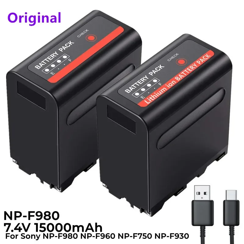 

Original 15000mah NP-F980 f960 f970 npf980 canon batterie mit usb lade ausgang für CCD-TRV35 trv940 CCD-RV100 DCR-TR7Series