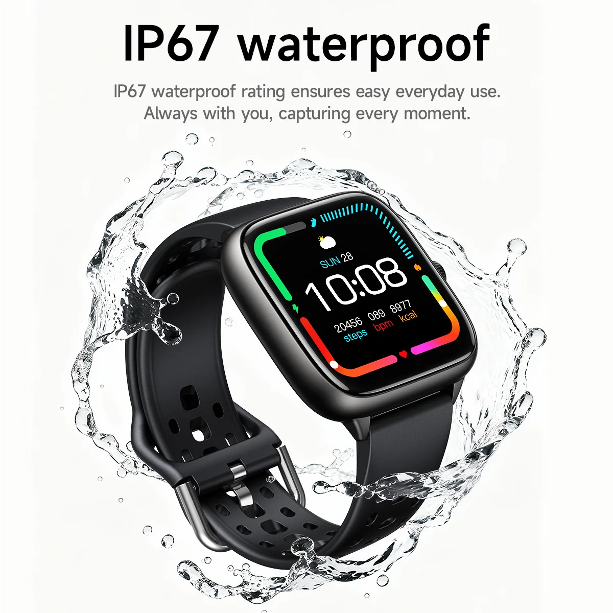 HOCO Y36 1.72 inch TFT Touch Screen Call Version Smart Watch Heart Rate Sleep Oxygen Sport Monitoring Smartwatch IP67 Waterproof view 5