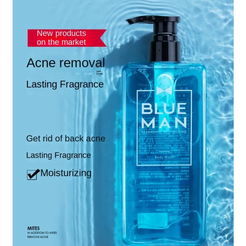 Cleansing and Revitalizing Body Wash for Men with Acrid Removal and Sea Salt Special Long Lasting Fragrant Cleaning Body Wash