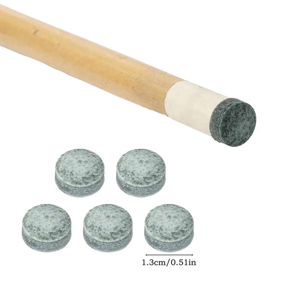 

5 шт., 13 мм, высокая твердость, коровья кожа, наконечники для кия для черного восемь кия, девять киев, аксессуары для бильярда