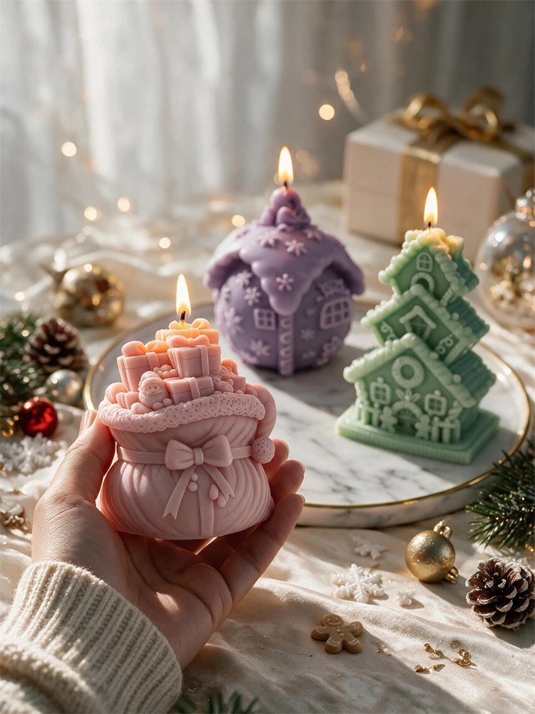 クリスマスサンタのギフトボックスシリコンモールド、ニット手袋 - Home Fragrance Gingerbread のレビューと価格