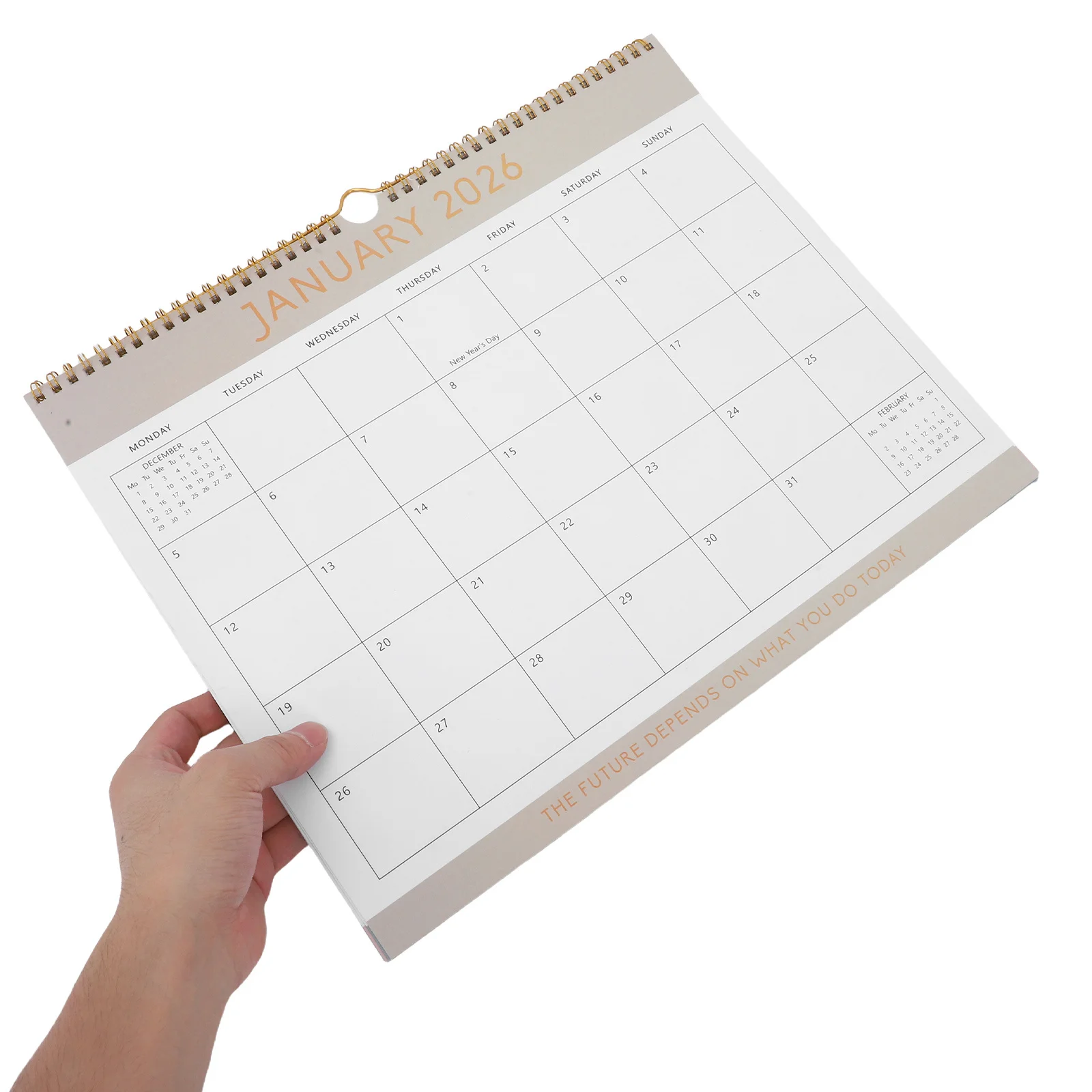 

Large Hanging Wall Calendar 2026-2027 18 Month Office Monthly Planner Holiday Organizer Work Event Wall Calendar