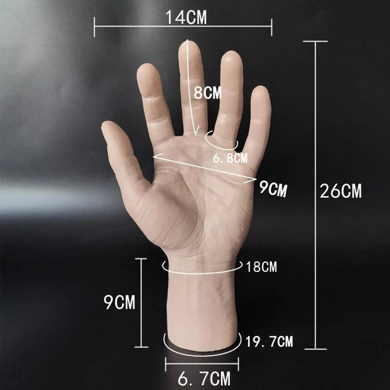 Female Silicone Hand Mannequin Model Nail Art Training Bangle Manicure Jewelry Hand Display Holder Practice Model Photo Props