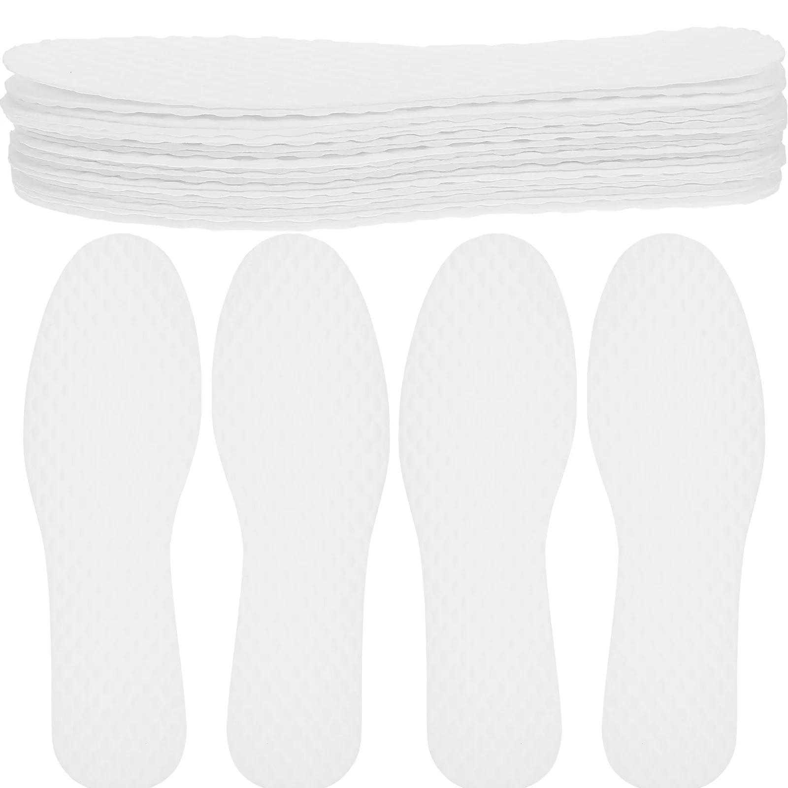 20 Pairs Ultra Thin Deodorant Sweat-absorbing Insoles Man Shoe Cushions for Men Inserts Soft Cushioning Paper Liners