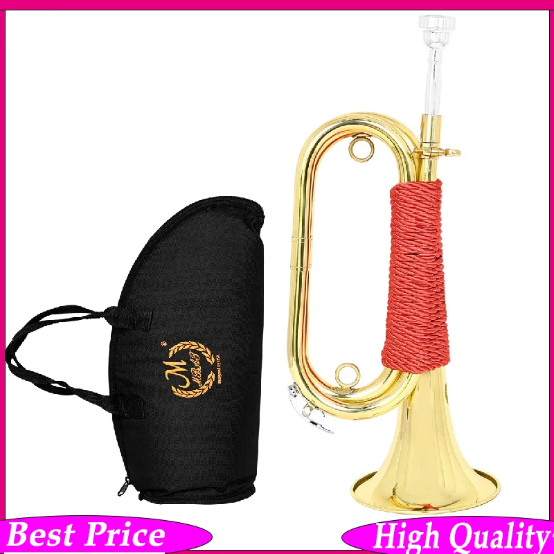 

Маршевая труба-флюгельхорн M MBAT Bugle Spanish Flugelhorn, медная, латунная, музыкальный инструмент, с чехлом, мундштуком и комплектующими