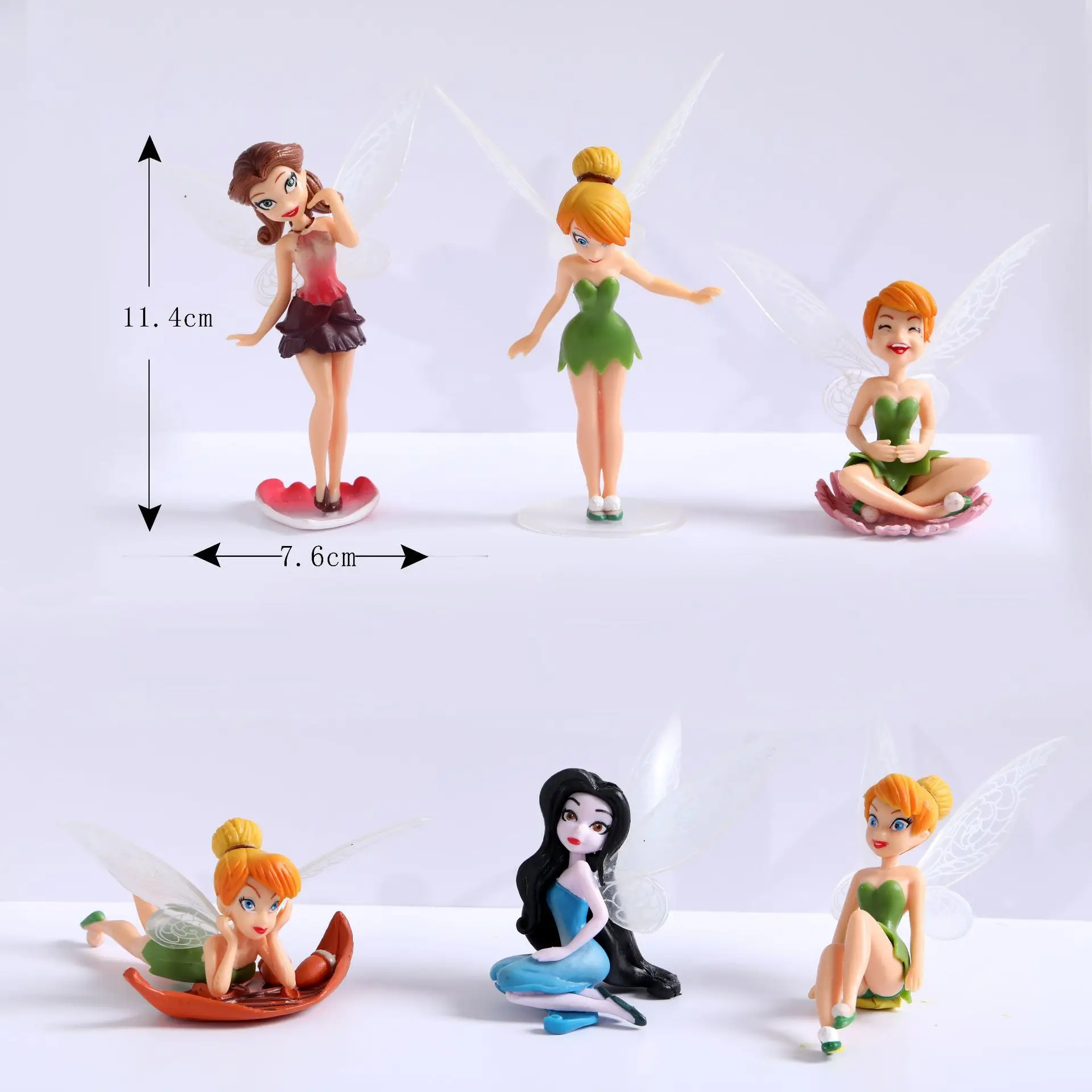 Flower Fairy Flying Wing Family Miniature Artificial Garden Decoration Home Decoration Crafts Succulents Decoration Figurines
