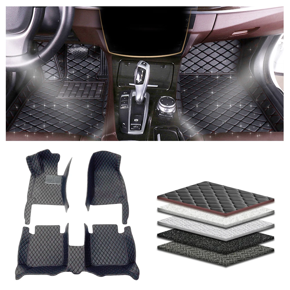 Car Floor Mats For Mercedes E-220 d T- Modell ( W 213 ) 2017 Leather Waterproof Accessories  Cover Auto Carpets Floor Liners