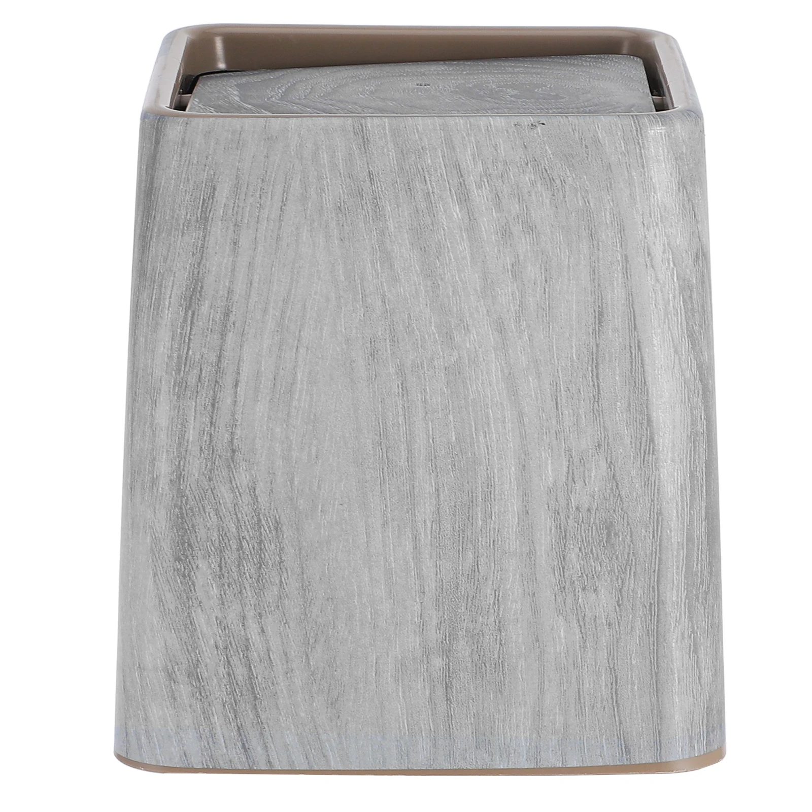 

Imitation Wood Grain Trash Can for Bathroom Kitchen Bedroom Decorative Rubbish Bin Plastic Garbage Can Waste Basket Home Use