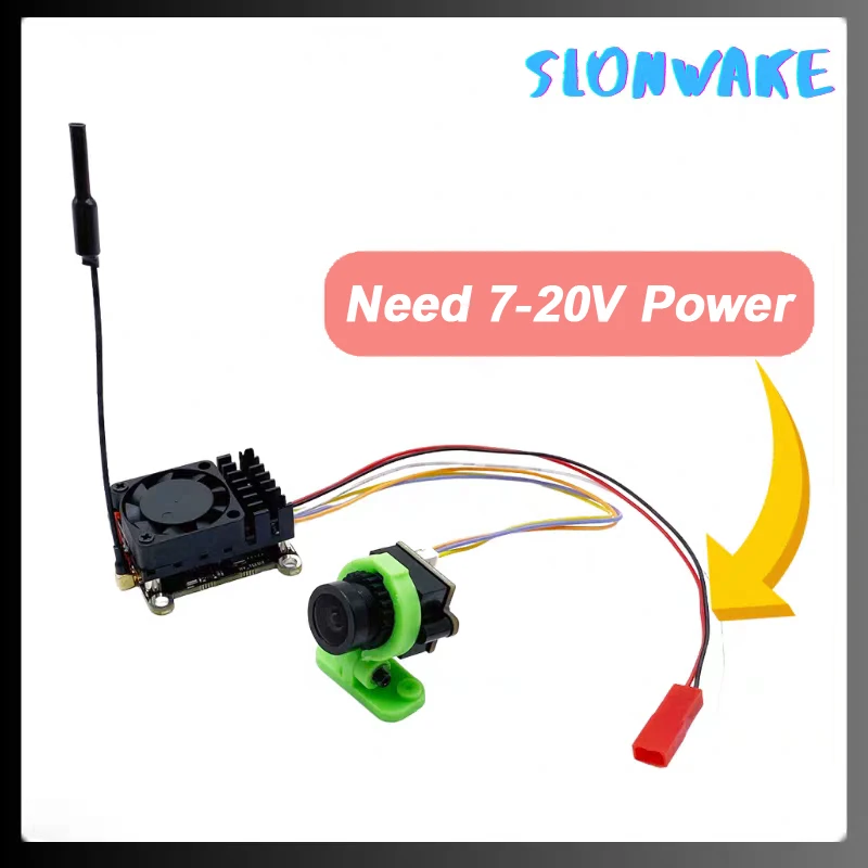 Over 20Km Range 5.8Ghz 2W FPV VTX Wireless Image Video Transmitter+cmos 1000TVL Camera with 3 inch HD DVR FPV Goggles (Analog) view 5