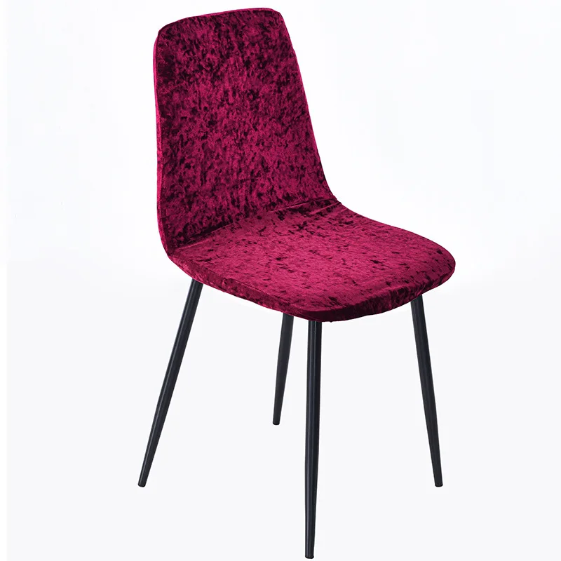 Fashion Luxury Velvet Shell Chair Cover for Dining Room Kitchen Adjustable Chair Seat Case Protector Home Slipcovers Accesories